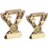 Picture of Brz|gold Generic Mini Cup With Plate (1in Centre) - 3.75in