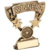 Picture of Brz|gold Mini Cup With Plate (1in Centre) Wnr - 4.25in