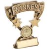 Picture of Brz|gold Mini Cup With Plate (1in Centre) Wnr - 4.25in
