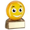 Picture of Brz|yellow Smiling Emoji Figure With Plate - 2.75in
