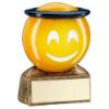 Picture of Brz|yellow|blue Halo Emoji Figure With Plate - 2.75in
