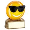 Picture of Brz|yellow|black Sunglasses Emoji Figure With Plate - 2.75in