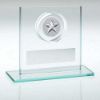 Picture of Jade|silver Glass With Star Insert And Plate - 3.25in