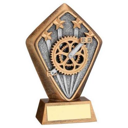 Picture of Brz~gold Diamond Holder With Cycling Disc With Plate