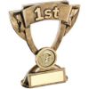 Picture of Brz|gold Mini Cup With Quiz Insert With Plate 1st - 5in