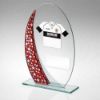 Picture of Jade|red|silv Oval Glass And Plate - (Requires Shirt C) - 8in
