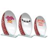 Picture of Jade|red|silv Oval Glass And Plate - (Requires Shirt C) - 8in