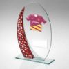 Picture of Jade|red|silv Oval Glass And Plate - (Requires Shirt C) - 8in