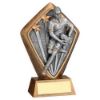 Picture of Brz|gold Diamond Holder With Male Rugby Disc And Plate - 5.25in