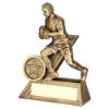 Picture of Brz|gold Male Rugby Mini Figure With Plate (1in Centre) - 4in