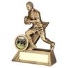 Picture of Brz|gold Male Rugby Mini Figure With Plate (1in Centre) - 4in