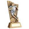 Picture of Brz|pew Rugby Male Figure On Backdrop With Plate (1in Centre) - 7.5in