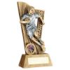 Picture of Brz|pew Rugby Male Figure On Backdrop With Plate (1in Centre) - 7.5in