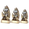 Picture of Brz|pew Male Rugby Figure On Backdrop With Plate (1in Centre) - 6in