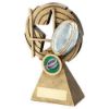 Picture of Brz|pew|gold Rugby Ball And Posts On Holed Spiral With Plate (1in Cen) - 4.75in