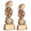 Picture of Brz|pew|gold Rugby On Stars Flatback With Plate (1in Centre) - 5in