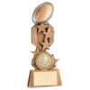 Picture of Brz|pew|gold Rugby On Stars Flatback With Plate (1in Centre) - 5in