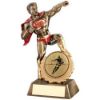 Picture of Brz|gold|red Resin Generic Hero Award With Rugby Insert And Plate - 7.25in