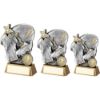Picture of Pew|gold Rugby Ball With Boot|shirt On Brz Base With Plate (1in Cen) - 5.25"