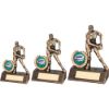 Picture of Brz|gold Resin Mini Female Rugby With Plate     (1in Centre) - 3.75in