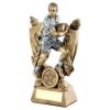 Picture of Brz|pew Male Rugby On Shield And Wreath With Plate (1in Centre) - 8in