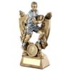 Picture of Brz|pew Male Rugby On Shield And Wreath With Plate (1in Centre) - 8in