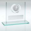 Picture of Jade|silver Glass With Rugby Insert And Plate - 3.25in