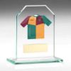Picture of Jade Glass Plaque With Engraving Plate - 5.25in (Requires Shirt C)
