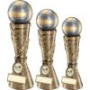 Picture of Brz|pew|gold Volleyball Leaf Column With Plate (1in Centre) - 9in