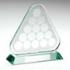 Picture of Jade Glass Pool|snooker Balls In Triangle With Plate - 6.75in