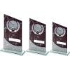 Picture of Brown Marble Printed Glass Plaque With Pool|snooker Insert And Plate - 8.25in