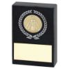 Picture of Black Marble With Silver|gold Wreath, Cricket Insert And Plate - 3.5x2.25in