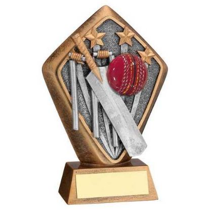 Picture of Brz~gold Diamond Holder With Cricket Disc With Plate