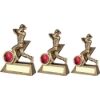 Picture of Brz|gold Mini Male Cricket Bowler Figure With Plate (1in Centre) - 4in