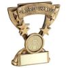 Picture of Brz|gold Player Of The Match Mini Cup With Cricket Insert And Plate - 3.75in
