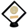 Picture of Black|clear Plastic Box With Cricket Insert Trophy Gold - 6in