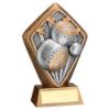 Picture of Brz|gold Diamond Holder With Lawn Bowls Disc With Plate - 5.25in