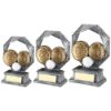 Picture of Brz|pew|white Lawn Bowls Octagon Series With Plate - 7in