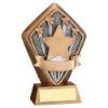 Picture of Brz|gold Diamond Holder With Stars Disc With Plate - 5.25in