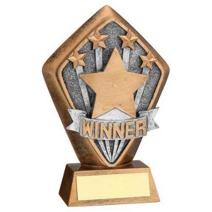 Picture of Brz~gold Diamond Holder With Winner Disc With Plate