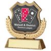 Picture of Brz|gold Shield And Wreath Holder With Plate (Takes Sp Shield Centre) - 3.75in