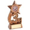 Picture of Leaf And Star Award With Plate (1in Centre) Bronze 3rd - 4.75in