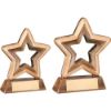 Picture of Brz|gold Resin Generic Mini Star With Plate - 4.25in