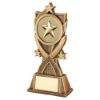 Picture of Brz|gold Generic 3 Star Wreath Series With Plate (2in Centre) - 8in