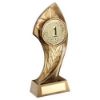 Picture of Brz|gold Centre Holder With Twisted Leaf With Plate (2in Centre) - 7in