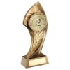 Picture of Brz|gold Centre Holder With Twisted Leaf With Plate (2in Centre) - 7in