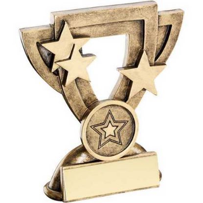 Picture of Brz~gold Generic Mini Cup With Plate (1in Centre)