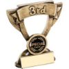 Picture of Brz|gold Mini Cup Position With Plate (1in Centre) 3rd - 3.75in