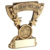 Picture of Brz|gold Player Of The Match Mini Cup With Plate (1in Centre) - 3.75in