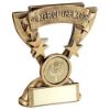 Picture of Brz|gold Player Of The Match Mini Cup With Plate (1in Centre) - 3.75in